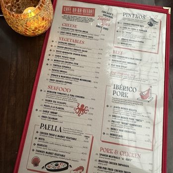 Cafe Ba-Ba-Reeba! - Main menu. - Spanish Near Me - Chicago, Illinois Cafe Ba-Ba-Reeba! - Main menu. - Spanish Near Me - Chicago, Illinois
