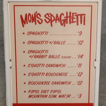 Mom's Spaghetti - Sidewalk sign - Sandwiches Near Me - Detroit, Michigan Mom's Spaghetti - Sidewalk sign - Sandwiches Near Me - Detroit, Michigan