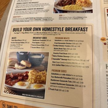 Cracker Barrel Old Country Store - Menu 7/2025 - American Near Me - Mount Holly, New Jersey