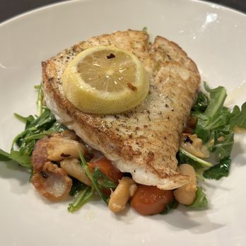 Whisk - Pan roasted halibut with cannellini beans and arugula...delish! - Cooking Classes Near Me - Bellevue, Washington