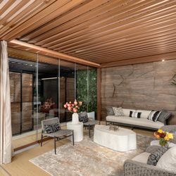 IStructure USA - Outdoor Living Amani Structure - Aluminum Louvered Patio Cover Pergola