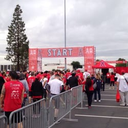 Angel Stadium 5k Fun Run/walk - At the start line,