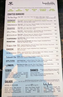 Menu photo 8 Hopdoddy Burger Bar Austin, TX