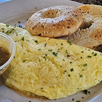 Our Daily Bread Bakery & Bistro - Port carnitas omelette with bagel - Bakeries Near Me - Roanoke, Virginia Our Daily Bread Bakery & Bistro - Port carnitas omelette with bagel - Bakeries Near Me - Roanoke, Virginia