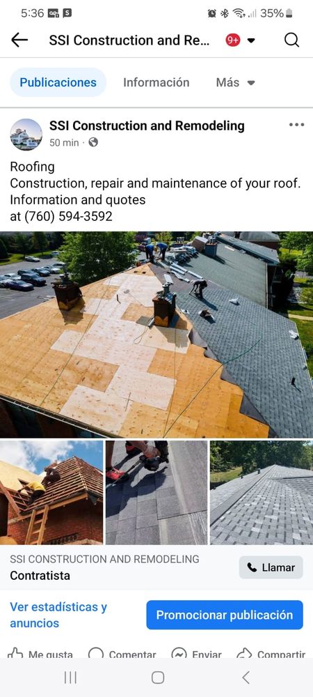 Slide of SSI Construction and Remodeling