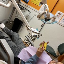 Harrison Family Dentist - waiting for his cleaning.