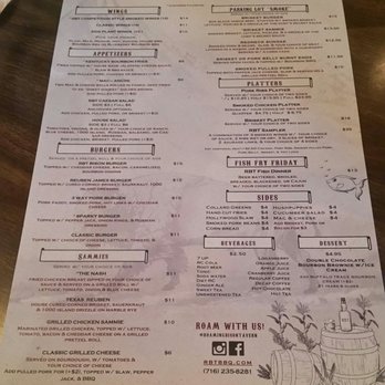 Roaming Bison Tavern - New menu! - Whiskey Bars Near Me - Buffalo, New York Roaming Bison Tavern - New menu! - Whiskey Bars Near Me - Buffalo, New York