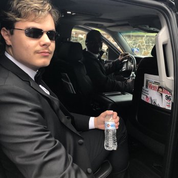 Mr C Car Service - Chris heading to prom in an a Cadillac Escalade looking cool - Airport Shuttles Near Me - Boston, Massachusetts