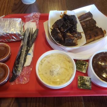 Chester's Barbecue - 2 meat plate. - Barbeque Near Me - Groton, Connecticut