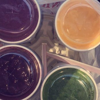 Tropical Smoothie Cafe - Top left: Acai berry boost Top Right: Get up and Goji Bottom left: Triple Berry Oat Bottom right: Totally Green - Juice Bars & Smoothies Near Me - Gambrills, Maryland