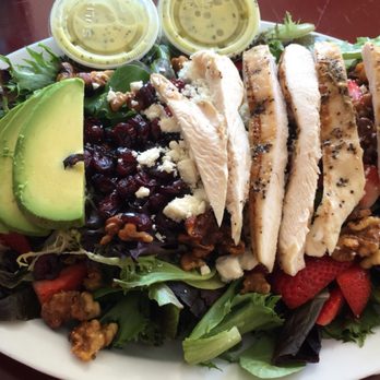 Monkey Business Cafe - Chicken Strawberry Avocado Salad - Sandwiches Near Me - Fullerton, California