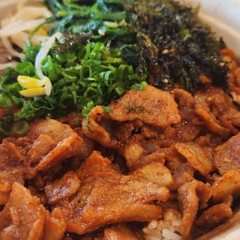 Bibimbox Korean Kitchen & Wings - Spicy pork bibimbop - Korean Near Me - Jacksonville, Florida