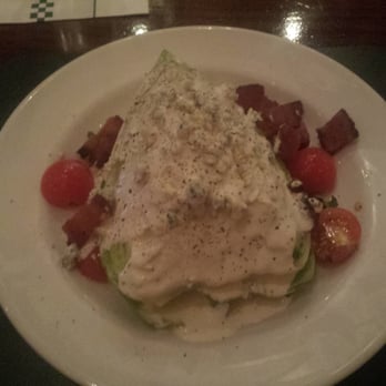 801 Chophouse - Iceberg wedge with May tag Blue Cheese dressing added bacon and blue cheese crumbles. (Part of the $33 pre fix menu) - Steakhouses Near Me - Omaha, Nebraska