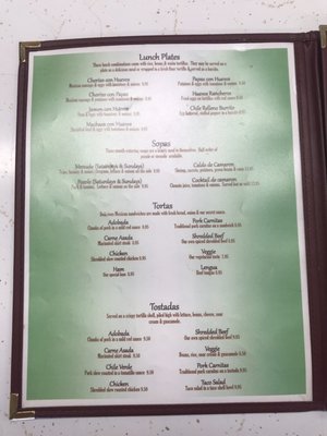 Menu photo 2 Los Compadres Florence, OR