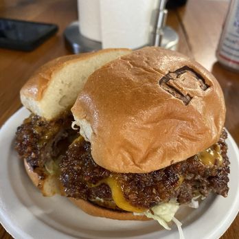 Crack - The Dirty Burger. Smash Burger with Bacon Jam. - Burgers Near Me - Long Beach, California