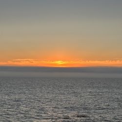 Boiler Bay State Scenic Viewpoint - Cloudy at the horizon, yet still beautiful sunset view