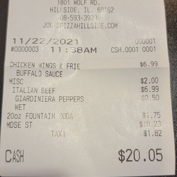 Joey’s Pizza - Damage - Pizza Near Me - Hillside, Illinois