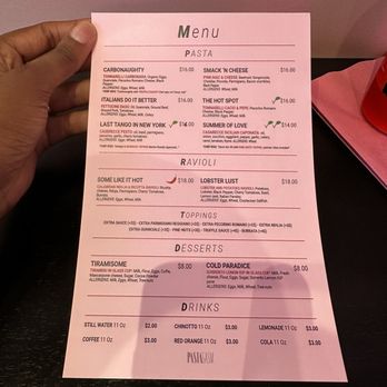 Pastagasm - Menu - Italian Near Me - New York, New York Pastagasm - Menu - Italian Near Me - New York, New York