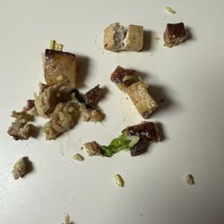BIBIBOP Asian Grill - Mix of tofu and unknown meat in my tofu bowl.