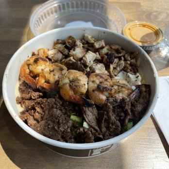 Middle Eats - Trifecta (chicken, Steak & Shrimp) Bowl - Mediterranean Near Me - Warren, Michigan