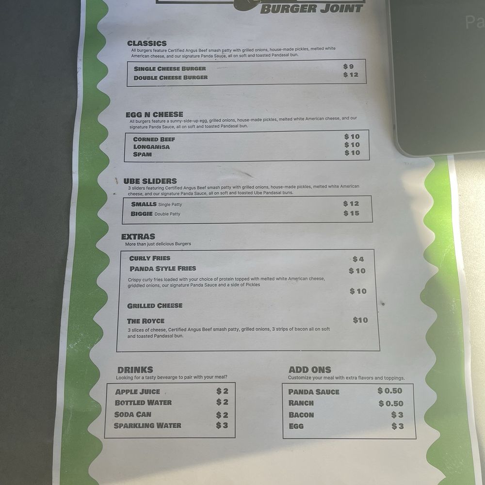Panda Sal's - Menu - Burgers Near Me - Bellflower, California Panda Sal's - Menu - Burgers Near Me - Bellflower, California