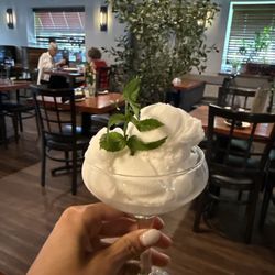 Lemon sorbet. Omg it's so fresh and smooth like velvet. Refreshing and light. Perfect amount of sweetness.