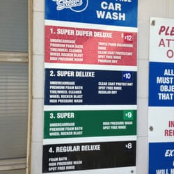Majestic Lube - The prices as of summer 2013 for the automatic car wash.