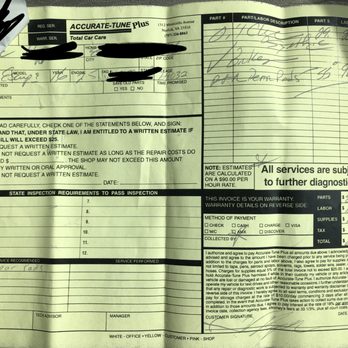 Accurate-Tune Plus - Break invoice - Auto Repair Near Me - Norfolk, Virginia