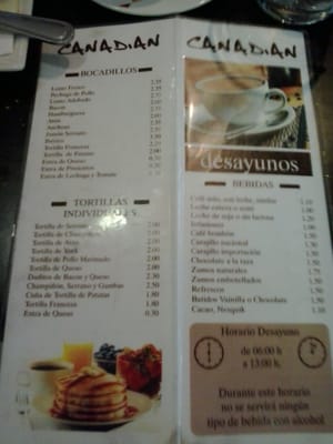 Menu photo 1 Canadian Córdoba, CO