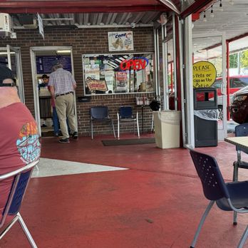 Hot Dog World - Door to ordering counter - Fast Food Near Me - Hendersonville, North Carolina