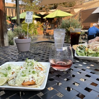 Union - Shrimp tacos and Cesar salad (half). Live music! - American Near Me - Oroville, California Union - Shrimp tacos and Cesar salad (half). Live music! - American Near Me - Oroville, California