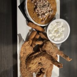 Nelson's - Fried Catfish with Fried Shrimp and sweet potato mash