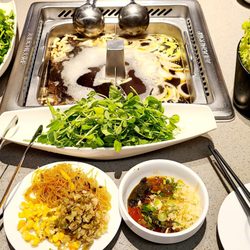 Haidilao Hot Pot London - The veggie spread