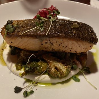 Lola - Salmon. Seasoned and cooked perfectly. - Mediterranean Near Me - Great Neck, New York