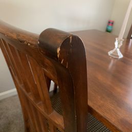 Damaged chair