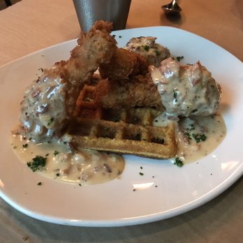 Bold - Fried chicken and cornbread waffle - New American Near Me - Kalamazoo, Michigan Bold - Fried chicken and cornbread waffle - New American Near Me - Kalamazoo, Michigan