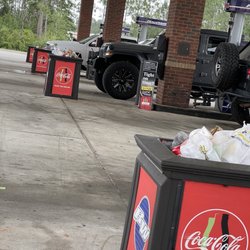 Raceway - Trash cans are always full. Every single one