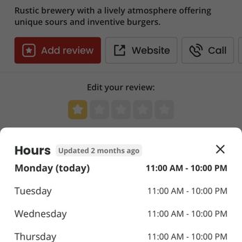Barn Town Brewing - Times listed on Yelp are apparently wrong too. Not sure what their real hours are. - Breweries Near Me - West Des Moines, Iowa