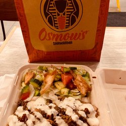 Osmow's Shawarma - Chicken and Beef on rice