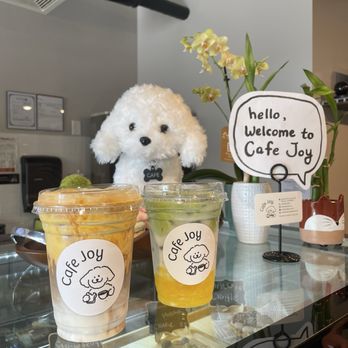 Cafe Joy - Matcha Mango Sweet Corn Latte - Coffee & Tea Near Me - Bellevue, Washington Cafe Joy - Matcha Mango Sweet Corn Latte - Coffee & Tea Near Me - Bellevue, Washington