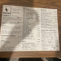 Goodwolf Juice - Menu
