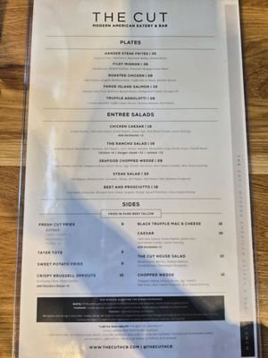 Menu photo 2 The Cut Rancho Cucamonga, CA