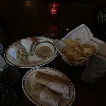 Las Palmas - chicken cesar salad wrap, chicken fajita taco - Mexican Near Me - Dallas, Texas