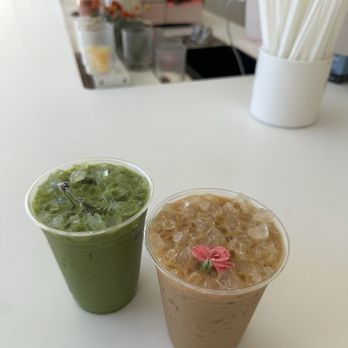 Lovesong Coffee - Bodhi boy lavender matcha, vanilla oat milk latte (?) - Coffee & Tea Near Me - San Diego, California Lovesong Coffee - Bodhi boy lavender matcha, vanilla oat milk latte (?) - Coffee & Tea Near Me - San Diego, California