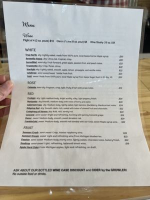 Menu photo 1 Annabelle Acres Vineyard & Winery Hart, MI Menu photo 1 Annabelle Acres Vineyard & Winery Hart, MI