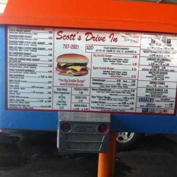 Scott's Drive-In - Menu - Fast Food Near Me - Wichita Falls, Texas