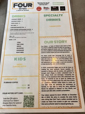 Menu photo 6 Four Sisters Mansfield, TX