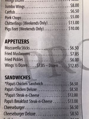 Menu photo 6 Papa’s Kitchen Waynesboro, VA