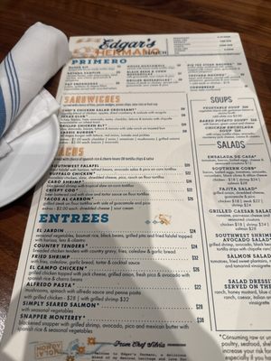 Menu photo 1 Edgar's Hermano Houston, TX