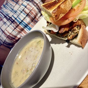 Hanna's Table - Special! Soup, half sandwich AND salad! Sorry salad not shown. - Bars Near Me - Reno, Nevada